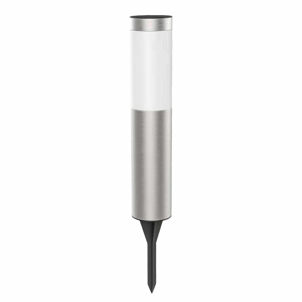 Borne à Planter Acier Gris 39cm 1 Borne à Planter Acier Gris 39cm