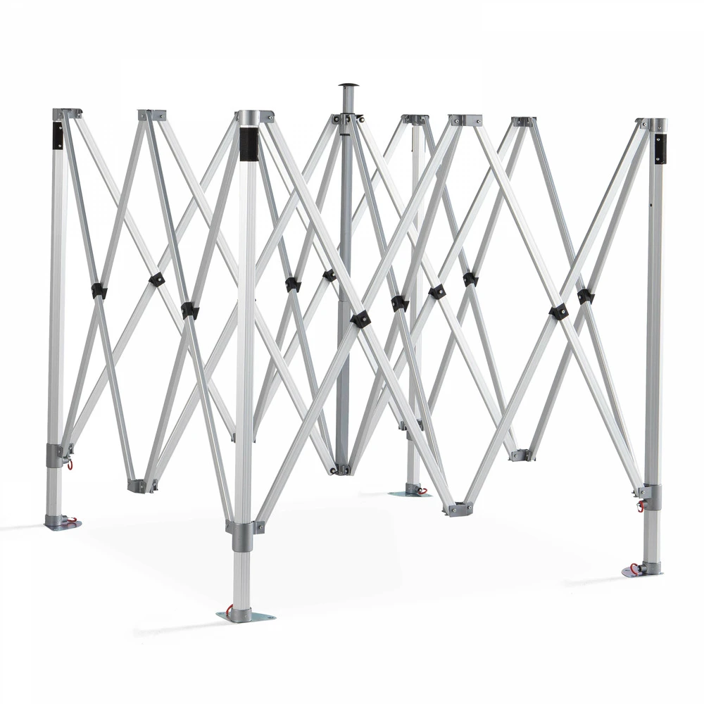 Tente Pliante M2 En Aluminium 3x3m 480g/m² 50mm Gris 3 Tente Pliante M2 En Aluminium 3x3m 480g/m² 50mm Gris – Image 3