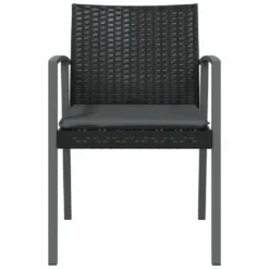 VIDAXL Chaises De Jardin Et Coussins Lot De 6 Noir 56,5x57x83 Cm Rotin -Boutique Jardin Extérieur 0e0de24f75f97614