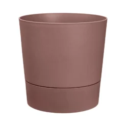 Elho Pot Greensense Aqua Care Rond Avec Réserve D'eau Brun Argile D.30cm