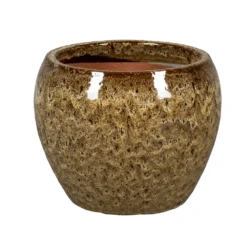 Pot émaillée Misty Indigo MD Marron - D.19xH.17cm