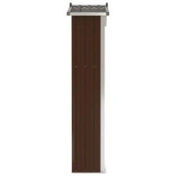 VIDAXL Abri De Jardin Marron 107,5x46x183 Cm Acier Galvanisé -Boutique Jardin Extérieur 10c5074e3e1348bf