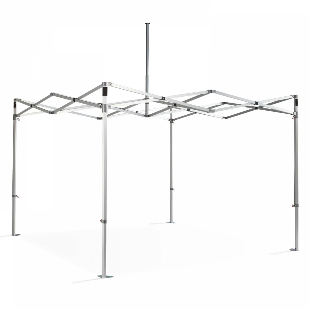 Tente Pliante M2 En Aluminium 3x3m 480g/m² 50mm Gris 2 Tente Pliante M2 En Aluminium 3x3m 480g/m² 50mm Gris – Image 2