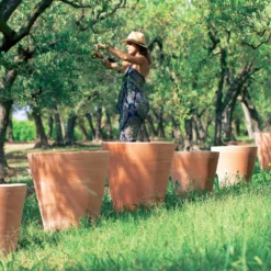 Cuvier Contemporain En Terre Cuite Ø 47 X H. 48cm -Boutique Jardin Extérieur 340892 010