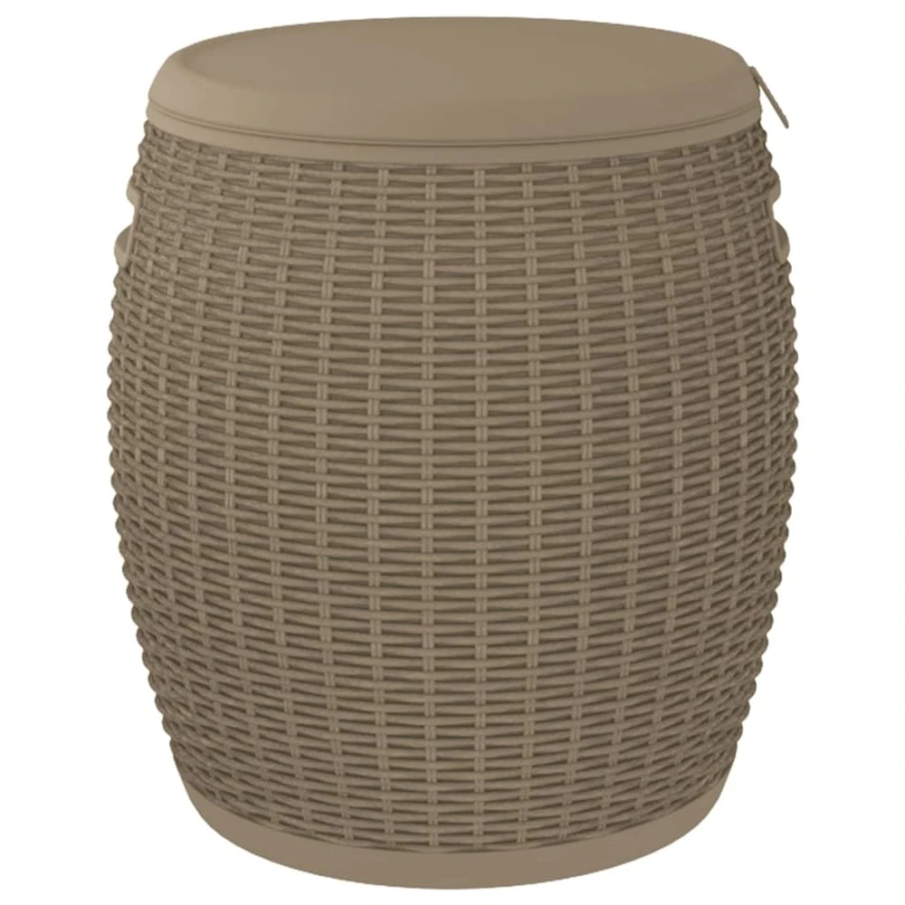 VIDAXL Boîte De Rangement De Jardin 4 En 1 Marron Clair Polypropylène 5 VIDAXL Boîte De Rangement De Jardin 4 En 1 Marron Clair Polypropylène – Image 5