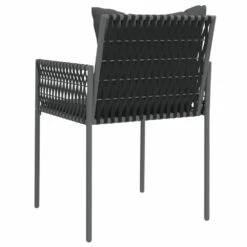VIDAXL Chaises De Jardin Avec Coussins Lot De 2 Noir 54x61x83 Cm Rotin -Boutique Jardin Extérieur 417753a347681716
