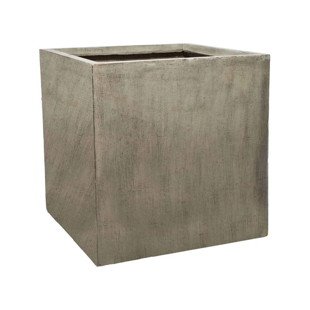 Cube Jin, Gris Ciment L. 50 X L. 50 X H. 50 Cm 2 Cube Jin, Gris Ciment L. 50 X L. 50 X H. 50 Cm – Image 2
