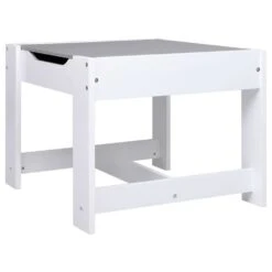 VIDAXL Table Pour Enfants Avec 2 Chaises Blanc Mdf -Boutique Jardin Extérieur 52b9b0766707742d