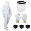 Kit Complet De Protection Combinaison L Paire De Gants Taille 11 Masque Visière