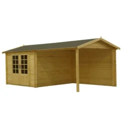 Abri De Jardin En Bois | 18,52m2 | Double With Windows Filled With Plexiglassx5,73m | Ep. 24 | Couleur Brown | Dom583 | Altanka -Boutique Jardin Extérieur 5f7a399d031e1ab6