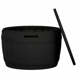 VIDAXL Boîte De Rangement De Jardin 3 En 1 Noir Polypropylène -Boutique Jardin Extérieur 6078c6493f6490d9