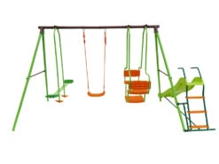 Portique Acier "ludo" - 1.96m - 4 Agrès -Boutique Jardin Extérieur 62384504847658.70803994