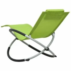 VIDAXL Chaise Longue Pour Enfants Acier Vert -Boutique Jardin Extérieur 627a6e9508db12.50433387