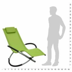 VIDAXL Chaise Longue Pour Enfants Acier Vert -Boutique Jardin Extérieur 627a6e951c2833.34893167