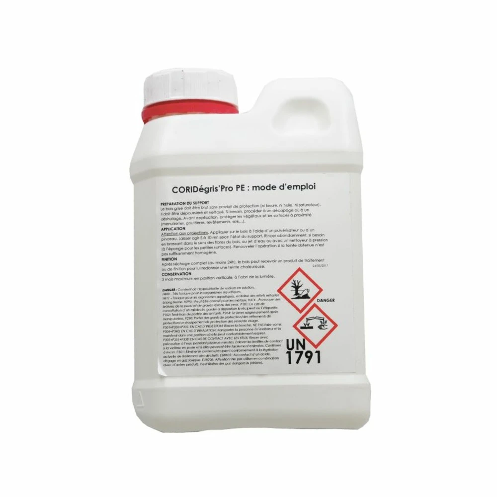 Dégriseur Pour Terrasse Bois Coridegris'pro Jerican 1l-corilpro 2 Dégriseur Pour Terrasse Bois Coridegris'pro Jerican 1l-corilpro – Image 2