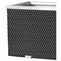 Jardinière En Résine Tressée Avec Réserve D'eau Et Cadre En Aluminium 95 X 39 X 7 Jardinière En Résine Tressée Avec Réserve D'eau Et Cadre En Aluminium 95 X 39 X -Boutique Jardin Extérieur 6345bd69327ad2.21432819