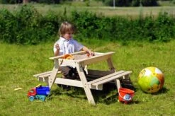 Table Enfant Pour Le Jardin - Table Et Chaise Enfant Avec Boite De Rangement -90x90xh50 Cm - M010-1 -Boutique Jardin Extérieur 63eb3fd030d910.37420702
