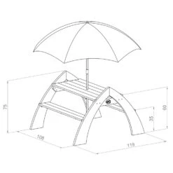 Axi Kylo Xl Table Pique Nique Enfant En Bois Gris & Blanc 8 Axi Kylo Xl Table Pique Nique Enfant En Bois Gris & Blanc -Boutique Jardin Extérieur 641d4029033279.17080669