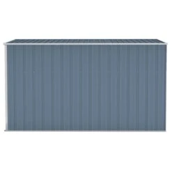 VIDAXL Abri De Jardin Mural Gris 118x288x178 Cm Acier Galvanisé -Boutique Jardin Extérieur 641f4380953064.49318968
