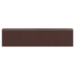 VIDAXL Abri De Jardin Marron Foncé 192x855x223 Cm Acier Galvanisé -Boutique Jardin Extérieur 641f4415a10895.94264216