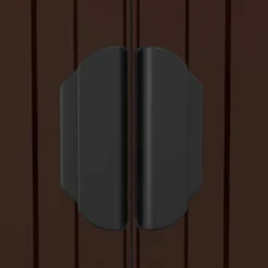 VIDAXL Abri De Jardin Marron Foncé 192x855x223 Cm Acier Galvanisé -Boutique Jardin Extérieur 641f4415a3fd73.36320723