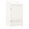 VIDAXL Remise De Jardin Blanc 55x52x112 Cm Bois De Sapin Solide