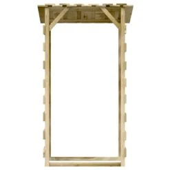 VIDAXL Pergolas Avec Toits 3 Pcs 100x90x200 Cm Bois De Pin Imprégné -Boutique Jardin Extérieur 642336f8ef01e4.83889145
