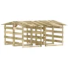 VIDAXL Pergolas Avec Toits 4 Pcs 100x90x100 Cm Bois De Pin Imprégné