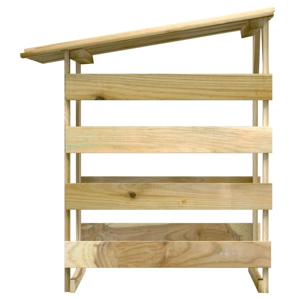 VIDAXL Pergolas Avec Toits 4 Pcs 100x90x100 Cm Bois De Pin Imprégné 5 VIDAXL Pergolas Avec Toits 4 Pcs 100x90x100 Cm Bois De Pin Imprégné – Image 5