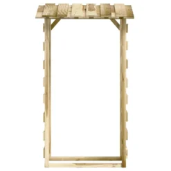 VIDAXL Pergolas Avec Toits 2 Pcs 100x90x200 Cm Bois De Pin Imprégné -Boutique Jardin Extérieur 642336fed85550.65986939