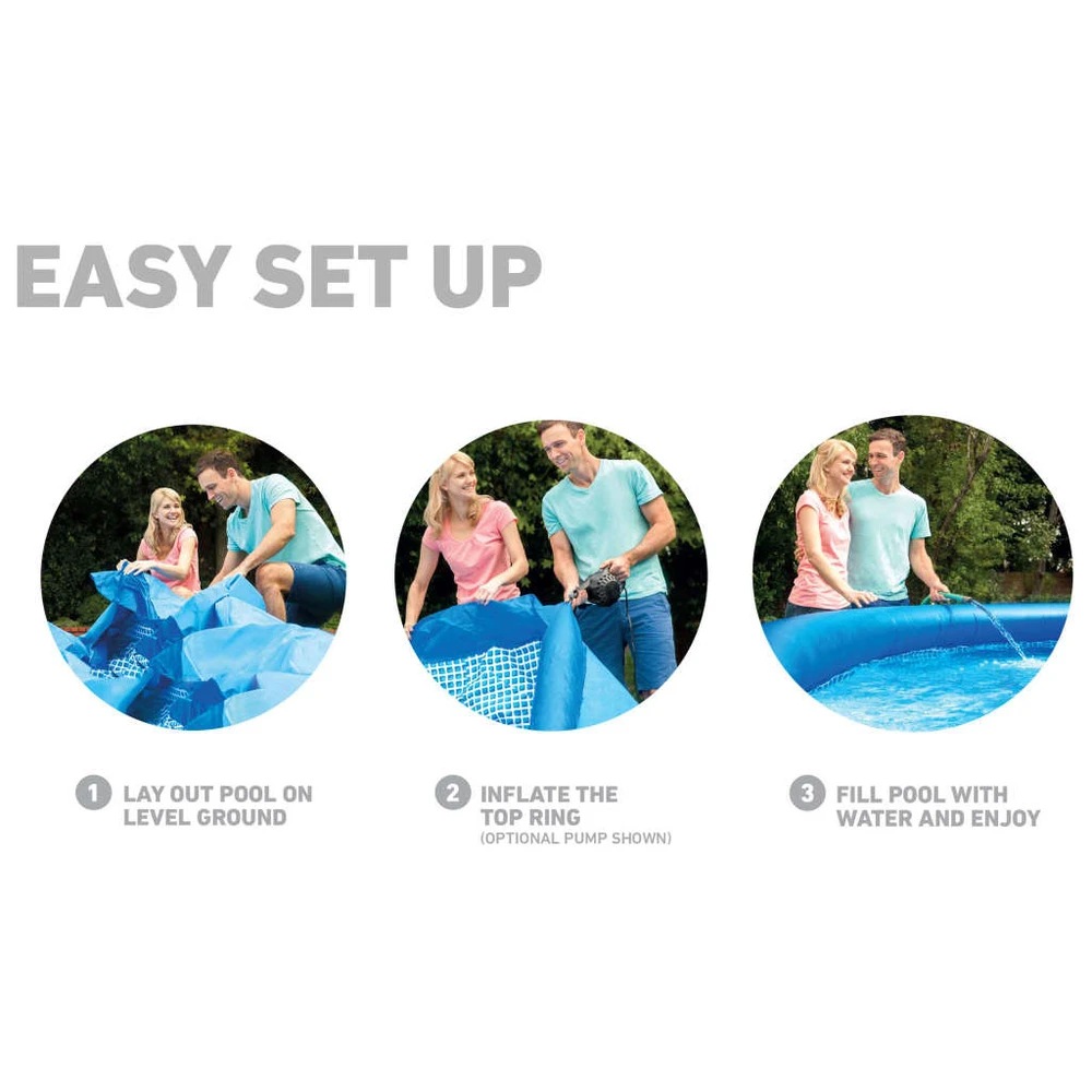 Intex Piscine Easy Set Avec Système De Filtration 457x84 Cm 4 Intex Piscine Easy Set Avec Système De Filtration 457x84 Cm – Image 4