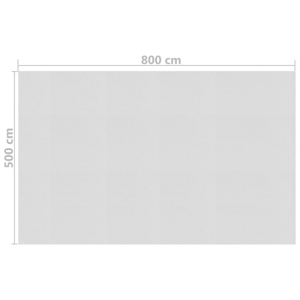 VIDAXL Film Solaire De Piscine Flottant Pe 800x500 Cm Gris 4 VIDAXL Film Solaire De Piscine Flottant Pe 800x500 Cm Gris – Image 4