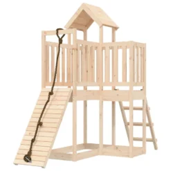VIDAXL Maisonnette De Jeu Avec Mur D'escalade Bois Massif De Pin -Boutique Jardin Extérieur 6426d6b85d8e72.96114086