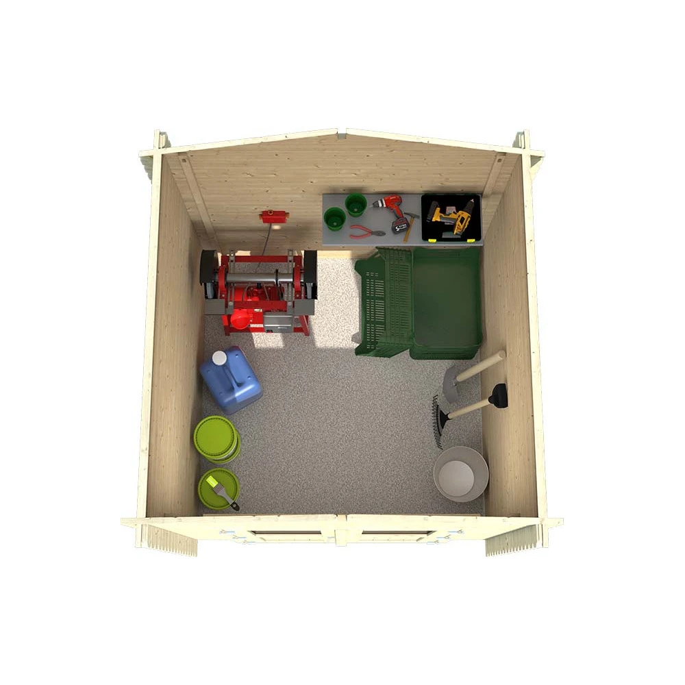 Abri De Jardin En Bois Double Pente Mini 180 X 180 Cm 4 Abri De Jardin En Bois Double Pente Mini 180 X 180 Cm – Image 4