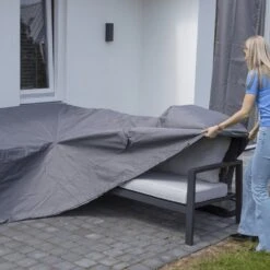 Madison Housse De Meubles D'extérieur 270 X 210 X 90 Cm Gauche Gris -Boutique Jardin Extérieur 643014042e1224.44397024