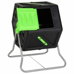 VIDAXL Composteur à Tambour 60x58x74 Cm 105 L Polypropylène -Boutique Jardin Extérieur 643028ec38a0b3.27823891