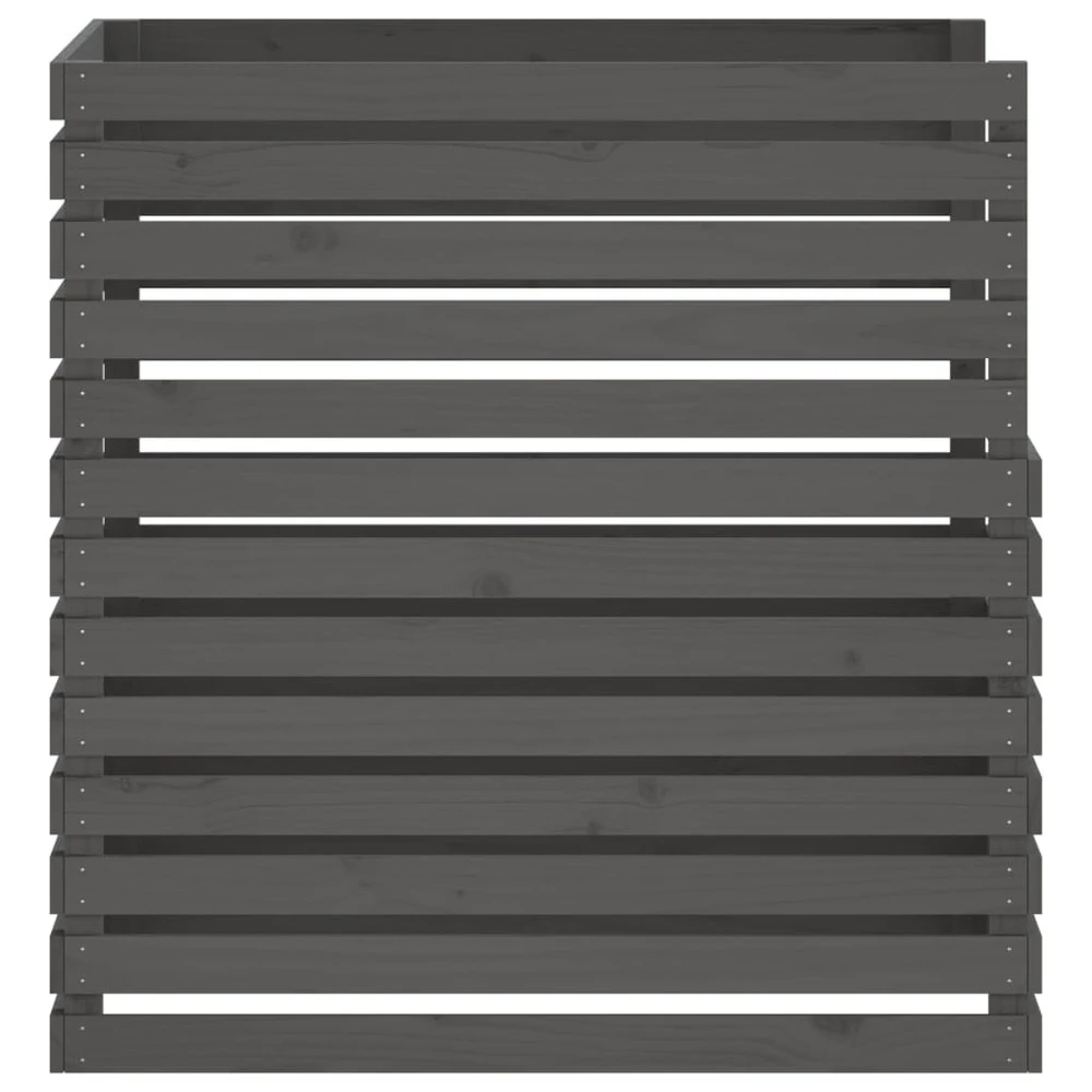 VIDAXL Composteur Gris 100x100x102 Cm Bois Massif De Pin 6 VIDAXL Composteur Gris 100x100x102 Cm Bois Massif De Pin – Image 6