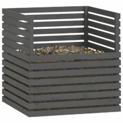 VIDAXL Composteur Gris 100x100x102 Cm Bois Massif De Pin 10 VIDAXL Composteur Gris 100x100x102 Cm Bois Massif De Pin -Boutique Jardin Extérieur 643028fe19ac25.50854592