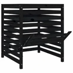 VIDAXL Composteur Noir 82,5x82,5x99,5 Cm Bois Massif De Pin -Boutique Jardin Extérieur 64302913ddbbd7.16689540