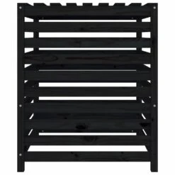 VIDAXL Composteur Noir 82,5x82,5x99,5 Cm Bois Massif De Pin -Boutique Jardin Extérieur 64302913e98569.90495577