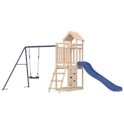 VIDAXL Ensemble De Jeu D'extérieur Bois De Pin Massif -Boutique Jardin Extérieur 643029cf79b803.79666302