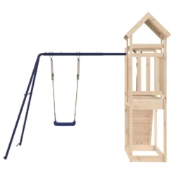 VIDAXL Maisonnette De Jeu Avec Mur D'escalade Balançoire Bois De Pin -Boutique Jardin Extérieur 64302a54248850.70846965