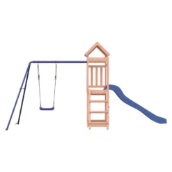 VIDAXL Maisonnette De Jeu Toboggan Et Balançoire Bois Massif Douglas -Boutique Jardin Extérieur 64302a83be8b20.41504570
