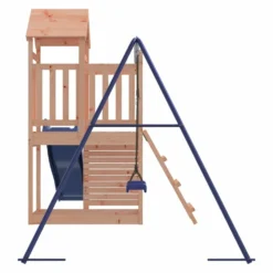 VIDAXL Maisonnette De Jeu Toboggan Et Balançoire Bois Massif Douglas -Boutique Jardin Extérieur 64302a83c46639.17169967