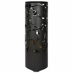 ESSCHERT DESIGN Baril à Feu Birds On Twig Acier Au Carbone Noir Ff409 -Boutique Jardin Extérieur 6437284f71b2c6.20168722