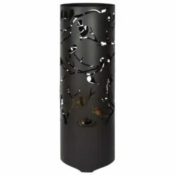 ESSCHERT DESIGN Baril à Feu Birds On Twig Acier Au Carbone Noir Ff409 -Boutique Jardin Extérieur 6437284f748168.37224727
