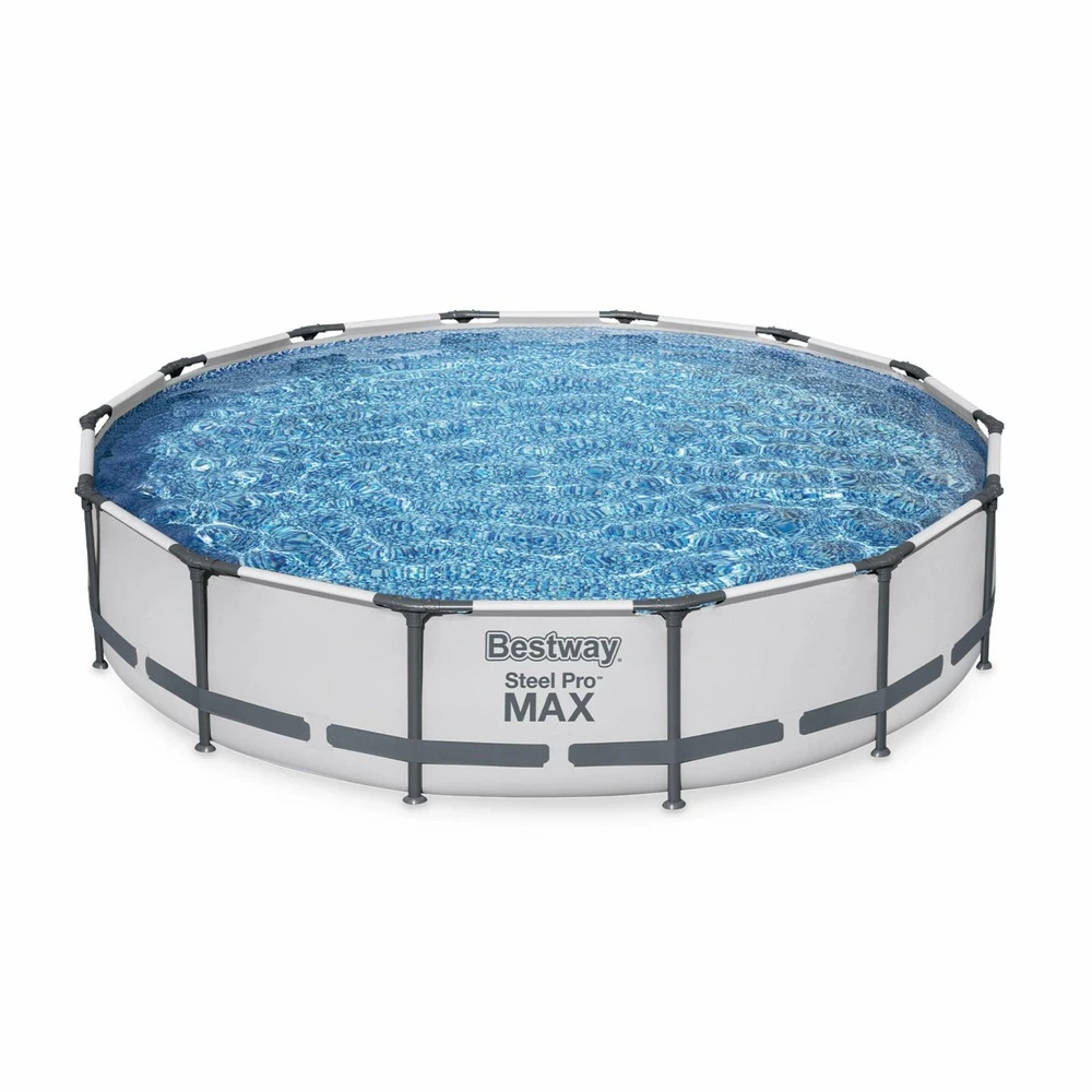 Piscine Tubulaire Bestway - Peridot 14.5m² Grise- Piscine Ronde ø4.3m Avec Pompe De Filtration Et Cartouche Filtrante Piscine Hors 2 Piscine Tubulaire Bestway - Peridot 14.5m² Grise- Piscine Ronde ø4.3m Avec Pompe De Filtration Et Cartouche Filtrante Piscine Hors – Image 2
