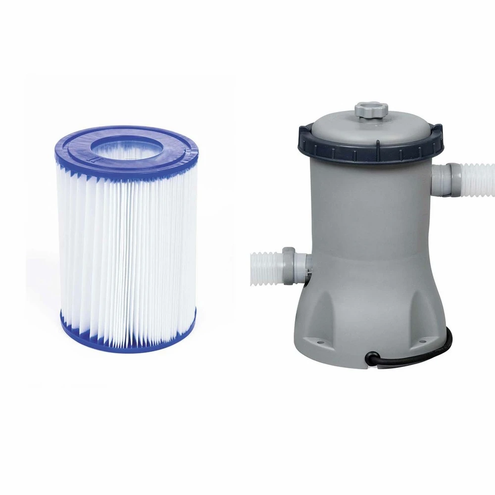 Piscine Tubulaire Bestway - Peridot 14.5m² Grise- Piscine Ronde ø4.3m Avec Pompe De Filtration Et Cartouche Filtrante Piscine Hors 4 Piscine Tubulaire Bestway - Peridot 14.5m² Grise- Piscine Ronde ø4.3m Avec Pompe De Filtration Et Cartouche Filtrante Piscine Hors – Image 4