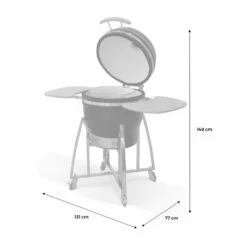 Barbecue Charbon En Céramique. Kamado ø 57cm. Avec Chariot. Garde Au Chaud. Récupérateur De Cendre Et Housse. Tablettes Rétractables 13 Barbecue Charbon En Céramique. Kamado ø 57cm. Avec Chariot. Garde Au Chaud. Récupérateur De Cendre Et Housse. Tablettes Rétractables -Boutique Jardin Extérieur 64467a61d518d0.44317269