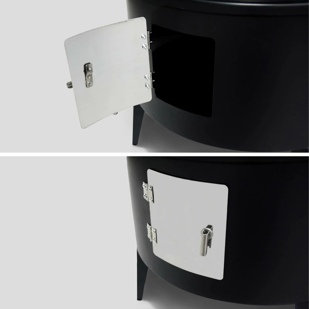 Barbecue Fumoir Au Charbon De Bois ø38cm – Edouard – Smoker Avec Aérateur. Fumoir. Gril. Boite De Fumage. Noir 6 Barbecue Fumoir Au Charbon De Bois ø38cm – Edouard – Smoker Avec Aérateur. Fumoir. Gril. Boite De Fumage. Noir – Image 6